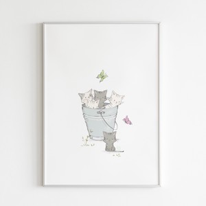 Kitten arta de perete, decorare camera copiilor, , , ARTYNOS