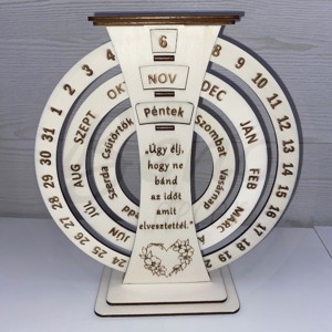 Calendar perpetuu - cu text - casă & stil de viață - accesorii pentru decorat casa - decorațiuni de pereți, decorațiuni suspendate - calendar perete - Artynos.ro