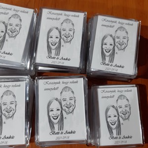 Caricatură frigider magnet nunta vă mulțumesc cadou -  - Artynos.ro
