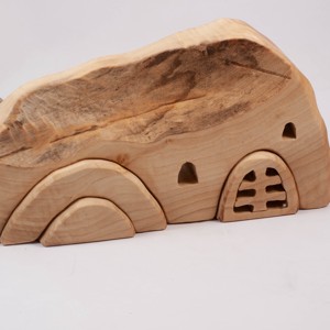  Peșteră din lemn, constructor din lemn, puzzle -  - Artynos.ro