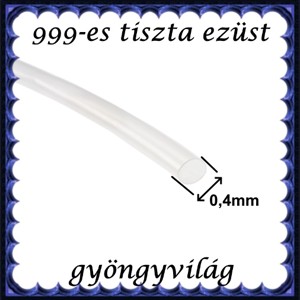 Bijuterii din argint pur 999: sârmă de argint 999EH 0,4mm moale -  - Artynos.ro