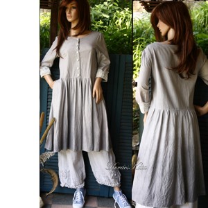 EMILY - rochie cu design din in - îmbrăcăminte și modă - haine damă - rochie, dintr-o bucată - Artynos.ro