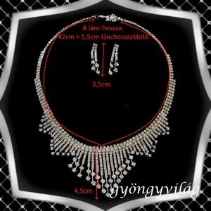 Nunta, mireasa, set de bijuterii casual, ES-SZÉ62e - accesorii nuntă - bijuterii mireasă - set bijuterii de mireasă - Artynos.ro