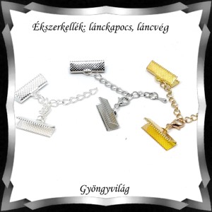 Accesorii pentru bijuterii: clema pentru lant BLK-KV01-20 capatul/ capatul panglicii + clema + prelungitor lant 2 seturi mai multe culori, , , ARTYNOS
