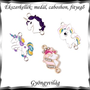 Accesoriu pentru bijuterii: pandantiv, caboshon, dangler BMCF-2-04 unicorni de mai multe feluri, , , ARTYNOS