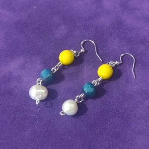 Set elegant perle si pietre semipretioase naturale - accesorii nuntă - accesorii și cadouri de burlecițe - Artynos.ro