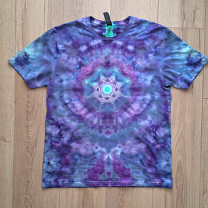 Cosmic Mandala - Tricou vopsit manual din bumbac moale, confortabil, Imbracaminte si moda, Haine barbati, Tricouri barbati, Altele, ARTYNOS