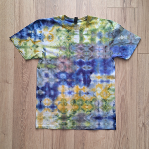 Cyber Swamp - Tricou de bumbac vopsit manual prin tehnica ice dye, Imbracaminte si moda, Haine barbati, Tricouri barbati, Altele, ARTYNOS