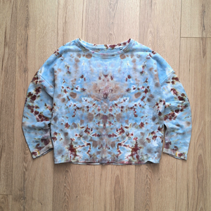 Blue Clay - Bluza french terry vopsita manual - Artynos.ro