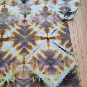 Tricou damă bumbac vopsit manual shibori unicat - îmbrăcăminte și modă - haine damă - tricou și top de damă - Artynos.ro