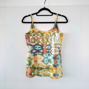 Organic Glitch - Maiou unicat vopsit manual - îmbrăcăminte și modă - haine damă - tricou și top de damă - Artynos.ro