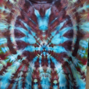 [L] Tricou unicat bumbac unisex vopsit manual vitraliu - îmbrăcăminte și modă - haine bărbați - tricouri bărbați - Artynos.ro