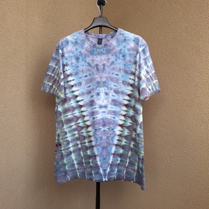 Tricou unisex de vara bumbac albastru lila unicat - Artynos.ro