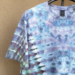 Tricou unisex de vara bumbac albastru lila unicat - îmbrăcăminte și modă - haine bărbați - tricouri bărbați - Artynos.ro