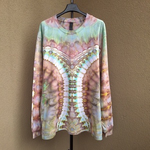 Bluza bumbac unisex vopsita manual stil psihedelic - Artynos.ro