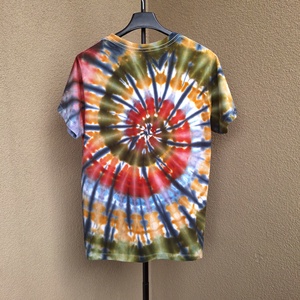 Tricou spirală hippie bumbac multicolor unicat - îmbrăcăminte și modă - haine damă - tricou și top de damă - Artynos.ro