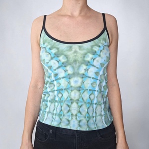 [S-M] Maiou cu bretele subțiri verde turcoaz unicat - îmbrăcăminte și modă - haine damă - tricou și top de damă - Artynos.ro