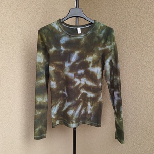 [S] Bluza reiata verde stil grunge alternativ - Artynos.ro