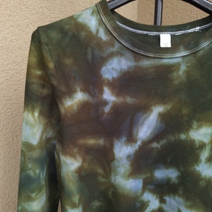 [S] Bluză reiată verde stil grunge alternativ - îmbrăcăminte și modă - haine damă - bluze damă - Artynos.ro