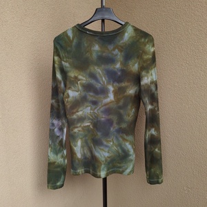 [S] Bluză reiată verde stil grunge alternativ - îmbrăcăminte și modă - haine damă - bluze damă - Artynos.ro