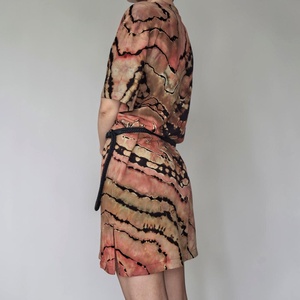 [S-M] Rochie tunică boho viscoză vaporoasă unicat - îmbrăcăminte și modă - haine damă - rochie, dintr-o bucată - Artynos.ro