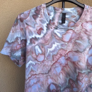 [M] Tricou bumbac dens vopsit manual unicat - îmbrăcăminte și modă - haine damă - tricou și top de damă - Artynos.ro