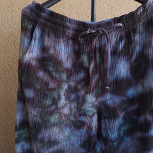 [L] Pantaloni unisex muselină bumbac vopsiți manual - îmbrăcăminte și modă - haine damă - pantaloni damă - Artynos.ro