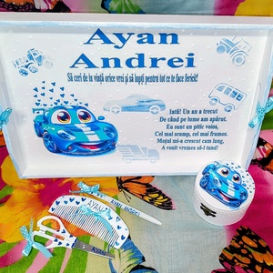 Set pentru mot - aniversarea de 1 an a copilului, Jucarii si echipamente pentru copii, Cadouri baby shower, Decoupage, transfer si tehnici servetel, Pictura, ARTYNOS