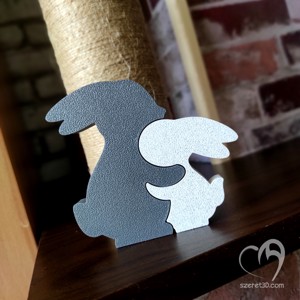 Statueta Cuddling bunnies, , , ARTYNOS