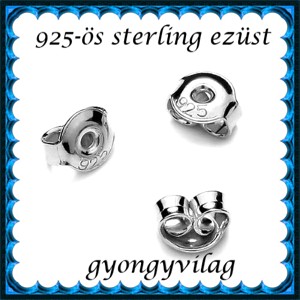Accesorii pentru bijuterii din argint 925: baza pentru cercei cu dop EFK B 27-4,5e capat 2 perechi / 4 buc - Artynos.ro