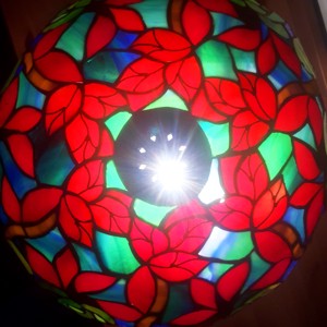 Verde Rose Bush (invers) tiffany lampă -  - Artynos.ro
