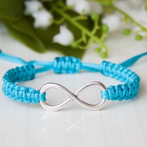 Bratara macramé impletita - albastru infinit mare, , , ARTYNOS