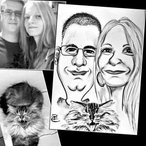 Caricatură de familie pentru 3 persoane -  - Artynos.ro