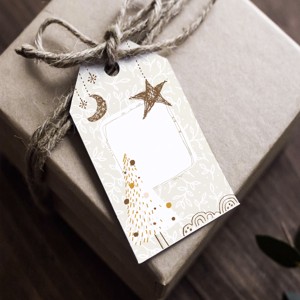 Etichete cadou de Craciun rustic set de 4, , , ARTYNOS