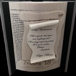 Sculptura de carte unica, Casa & Stil de viata, Accesorii pentru decorat casa, Decoratiuni de masa si decoratiuni pentru rafturi , Sculptura de carte, carte pliata, , ARTYNOS