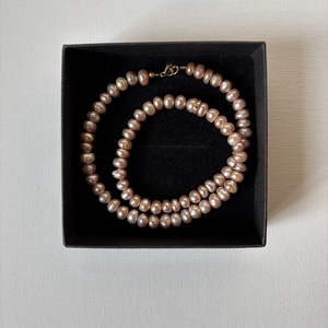 Colier perle roz Andra - bijuterii - coliere - coliere de perle - Artynos.ro
