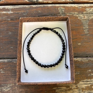 Bratara neagra unisex onix - bijuterii - brățări - brățară cu mărgele - Artynos.ro