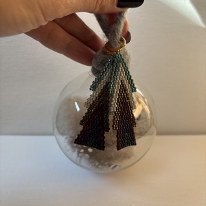 Cercei braduti din margele Craciun, Bijuterii, Cercei, Cercei din margele, Confectionarea bijuteriilor, ARTYNOS