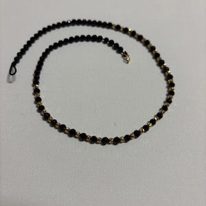 Colier onix si bilute argint auriu - bijuterii - coliere - coliere din pietre semiprețioase - Artynos.ro
