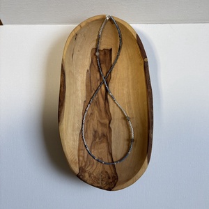 Colier margele albastru-argintiu, Bijuterii, Coliere, Coliere din margele, , ARTYNOS