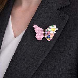 Brosa fluture colorat, Bijuterii, Brose, Confectionarea bijuteriilor, ARTYNOS