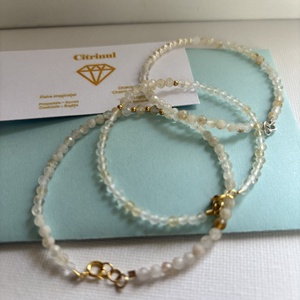 Bratara citrin si argint sau perle de cultura - bijuterii - brățări - brățări din pietre semiprețioase - Artynos.ro