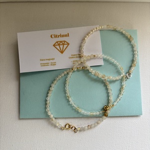 Bratara citrin si argint sau perle de cultura - bijuterii - brățări - brățări din pietre semiprețioase - Artynos.ro