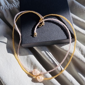 Colier cu perla baroque - bijuterii - coliere - coliere din mărgele - Artynos.ro