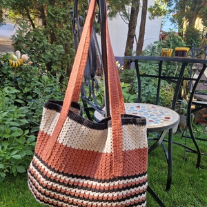 Geanta de umar crosetata, Genti si portofele, Genti de mana si umar, Geanta casual, Crosetat, Cusatura, ARTYNOS