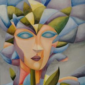 Femeia floare, Arte vizuale si accesorii , Picturi, Pictura acrilica, Pictura, ARTYNOS