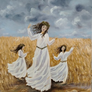 Paparude balcanice, Arte vizuale si accesorii , Picturi, Pictura in ulei, Pictura, ARTYNOS