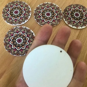Pandativ mandala din lemn - accessorii și unelte - mărgea, componente de bijuterii - alte piese - Artynos.ro