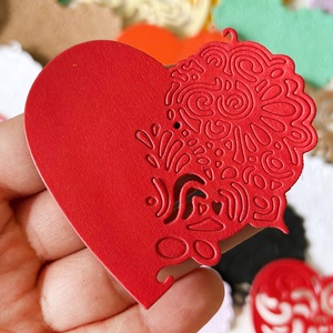 Inimi mari predecupate  - accessorii și unelte - hârtie - scrapbook - Artynos.ro