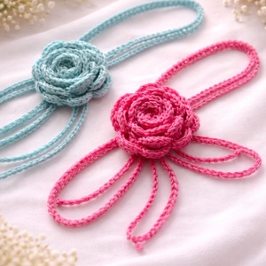  Choker negru crosetat - Artynos.ro